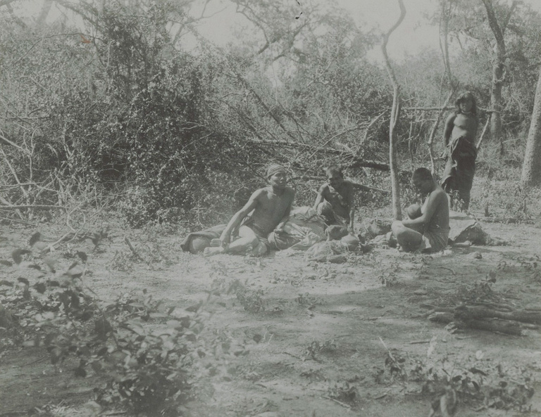 Indigenous People Resting Outdoors